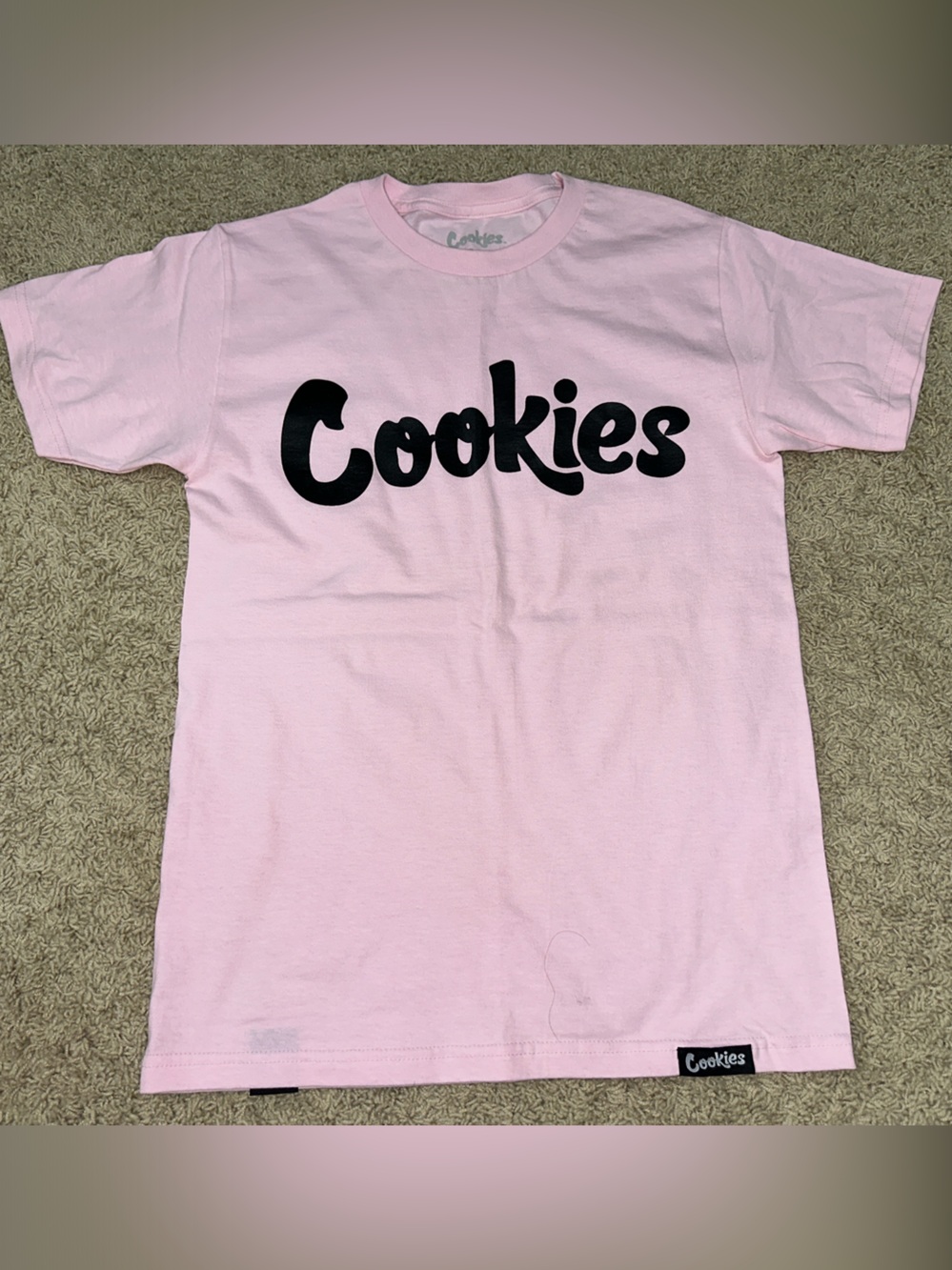 Cookies women Short Sleeve Pink Logo Tee